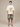 CREAM OVERSIZED COTTON T-SHIRT WITH ORANGE FRUIT GRAPHIC