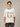 CREAM WHITE T-SHIRT WITH LAKE GRAPHIC AND OLIVE CONTRAST COLLAR - XL - Sweetheart Supplies
