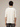 CREAM WHITE T-SHIRT WITH LAKE GRAPHIC AND OLIVE CONTRAST COLLAR - XS - Sweetheart Supplies