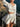 CREAMY SATIN SKIRT AND TOP SET WITH HIGH WAIST AND ADJUSTABLE LACING