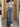 CROP TOP AND BAGGY JEANS SET IN LOOSE CUT COTTON BLEND