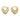 CRYSTAL HEART HOOP EARRINGS GOLD JEWELRY