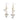 DANGLING HEART STAR AND BOW EARRINGS COQUETTE BOW DROP JEWELRY