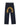 DARK BLUE JEANS WITH GHOST POCKET PRINT POCKET PRINT WASHED JEANS