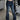 DARK WASH LOW-RISE FLARE JEANS WITH FLARE LEG DESIGN