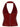 Faux Leather Halter Neck Zipper Back Top