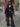 Gothic Black Velvet Flare Jeans