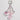 DECORATE LOBSTER CLASP KEY CHAIN WITH TASSELS FLOWERS AND HEART DESIGN
