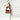 DECORATIVE CARABINER KEY CHAIN WITH PEARLS AND PLUSH STYLE ACCESSORIES