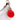DECORATIVE RING BUCKLE VALENTINE’S DAY PLUSH KEY RING ACCESSORY