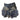 DENIM AND TULLE MINI SKIRT WITH STUDDED BELT FOR WOMEN
