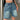 DENIM BERMUDA SHORTS WITH ADJUSTABLE BUTTON WAISTBAND