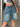 DENIM BERMUDA SHORTS WITH ADJUSTABLE BUTTON WAISTBAND