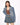 DENIM JACKET AND SKIRT SET BLUE VINTAGE OVERSIZE DISTRESSED