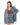 DENIM JACKET AND SKIRT SET BLUE VINTAGE OVERSIZE DISTRESSED