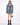 DENIM JACKET AND SKIRT SET BLUE VINTAGE OVERSIZE DISTRESSED