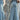 DENIM MERMAID SKIRT HIGH STRETCH COTTON BLEND