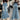 DENIM MERMAID SKIRT HIGH STRETCH COTTON BLEND