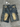 DENIM SHORTS FADED BLUE WASH DARK BLUE WASHED STYLE