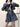DENIM SKIRT AND JACKET SET REGULAR FIT FABRIC TEXTURE