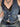 DENIM VEST WITH LACE TRIM RETRO SLIM FIT DESIGN