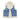DENIM VEST WITH SHERPA TRIM FOR WOMEN OR MEN