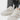 WHITE PLATFORM SNEAKERS WITH WAVY TRIM FOR USAGE QUOTIDIEN