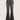 Sequin Cross Heart Decor Patch Pocket Flare Leg Jeans