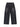DISTRESSED BLACK DENIM CARGO PANTS WITH WIDE LEG DESIGN