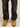 DISTRESSED BLACK DENIM JEANS WITH BOXY FIT FOR ULTIMATE COMFORT