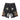 DISTRESSED BLACK DENIM SHORTS WITH DENIM CAPRI STYLE