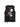DISTRESSED BLACK GRAPHIC TANK TOP WITH CARTOON PRINT SLEEVELESS DESIGN