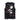 DISTRESSED BLACK GRAPHIC TANK TOP WITH CARTOON PRINT SLEEVELESS DESIGN