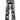 DISTRESSED BLACK JEANS WITH WHITE PAINT TRENDY MID WAIST STRAIGHT LEG