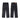 DISTRESSED BLACK PATCHWORK JEANS WITH PERFECT FIT FOR CAREFREE MOVEMENT