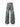 DISTRESSED BLACK WIDE-LEG JEANS MID WAIST LONG PANTS