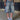 DISTRESSED DENIM BERMUDA SHORTS FOR WOMEN
