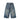 DISTRESSED DENIM PATCHWORK SHORTS - MID WAIST DENIM DESIGN