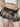 DISTRESSED DENIM PLEATED MINI SKIRT WITH BELT - MINI DENIM SKIRT