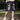 DISTRESSED DENIM SHORTS TRENDY BLACK DENIM PIECE
