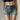 DISTRESSED DENIM SHORTS UPCYCLE SLIM RIPPED HOTPANTS