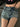 DISTRESSED DENIM SHORTS UPCYCLE SLIM RIPPED HOTPANTS