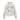 DISTRESSED GRAY HOODED TERRY CLOTH HOODIE WITH COLORFUL GRAPHICS