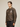 DISTRESSED GRAY OVERSIZED JACKET IN BROWN SHEEP LEATHER