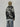 DISTRESSED GRAY SWEATER WITH THORN PATTERN - THORN DESTROYED SWEATER