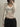 DISTRESSED KNIT V-NECK TOP VERSATILE SLIM FIT SWEATER