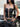 DISTRESSED TWO-PIECE SET WITH BLACK CUTOUT BANDEAU AND PANTS - M - Sweetheart Supplies