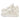 DISTRESSED WHITE PLATFORM SNEAKERS DESTRUCTION SERIES TASSEL