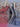 DISTRESSED WIDE LEG DENIM JEANS WITH COLORFUL PATTERNED DESIGN