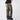 DISTRESSED WIDE-LEG JEANS UNISEX PATCHWORK DENIM